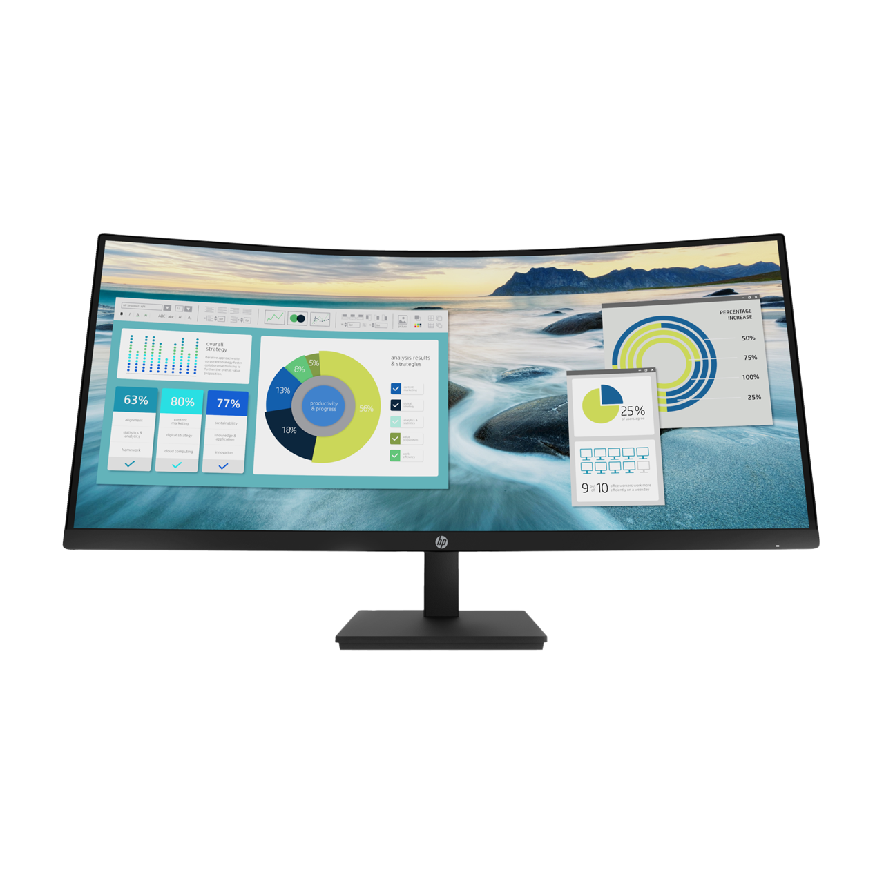 HP P34hc G4 34" WQHD USB-C Curved Monitor (NEW IN BOX)